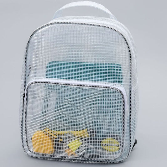 Mesh Clear Backpack - Heavy Duty - Transparent