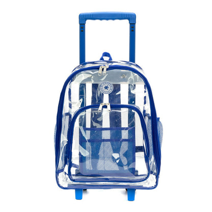 Rolling Clear Backpack - Heavy Duty, with Wheels