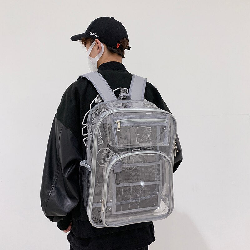 Waterproof Transparent Large Clear Capacity Backpack