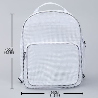 Mesh Clear Backpack - Heavy Duty - Transparent