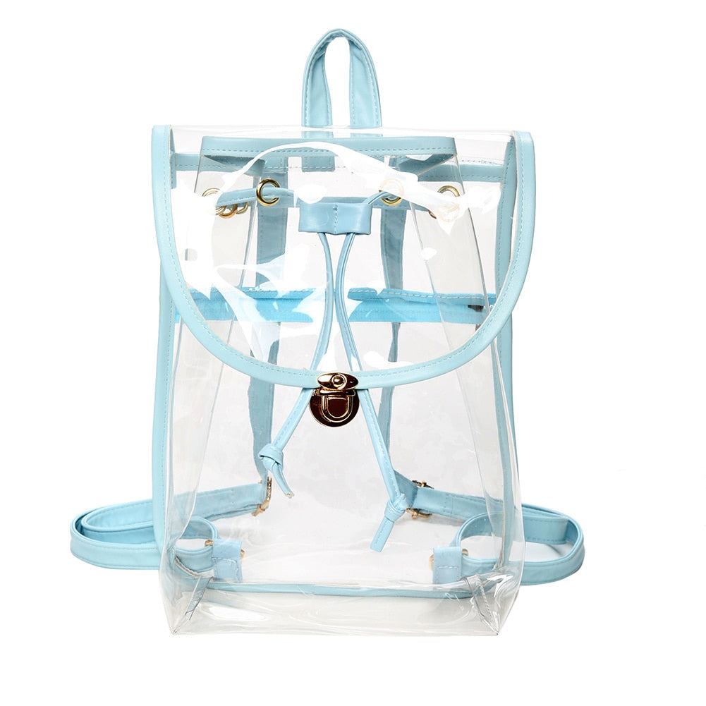 Asian inspired Clear Waterproof  Backpacks