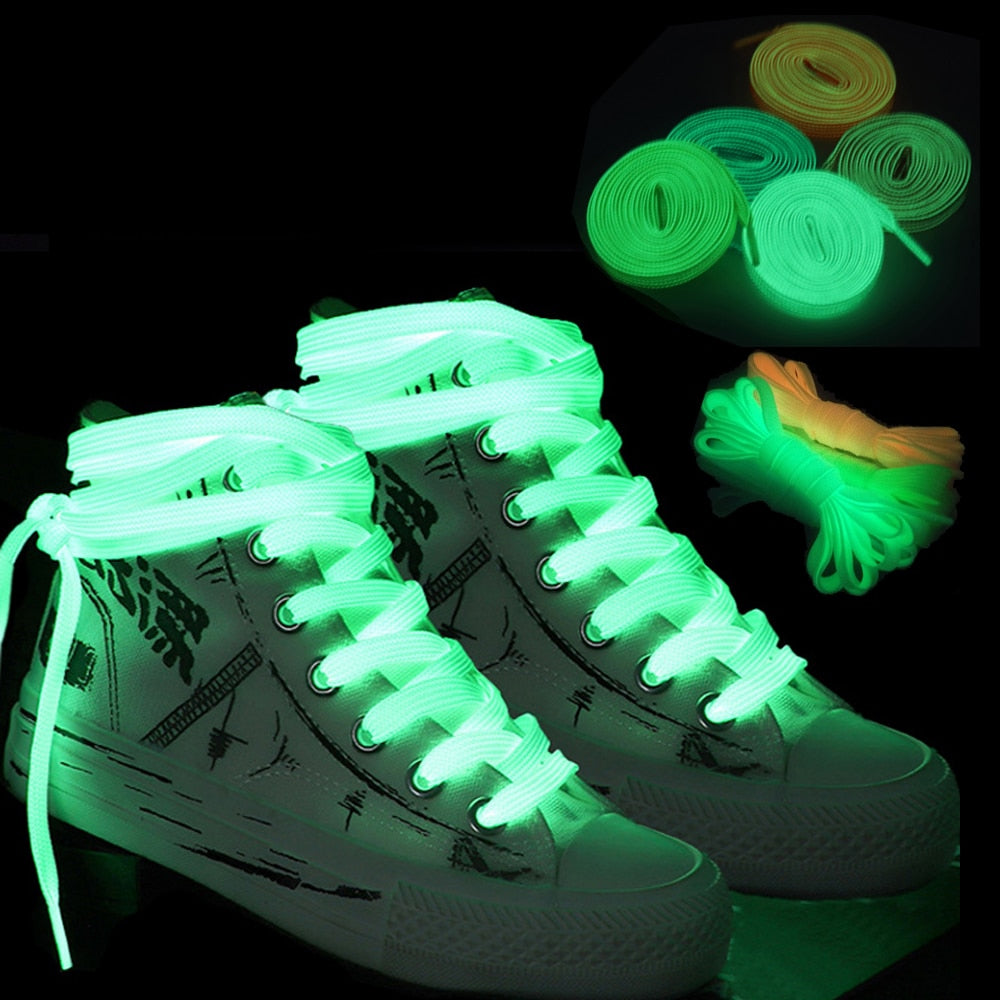 1 Pair Luminous Shoelaces -  Glow In The Dark